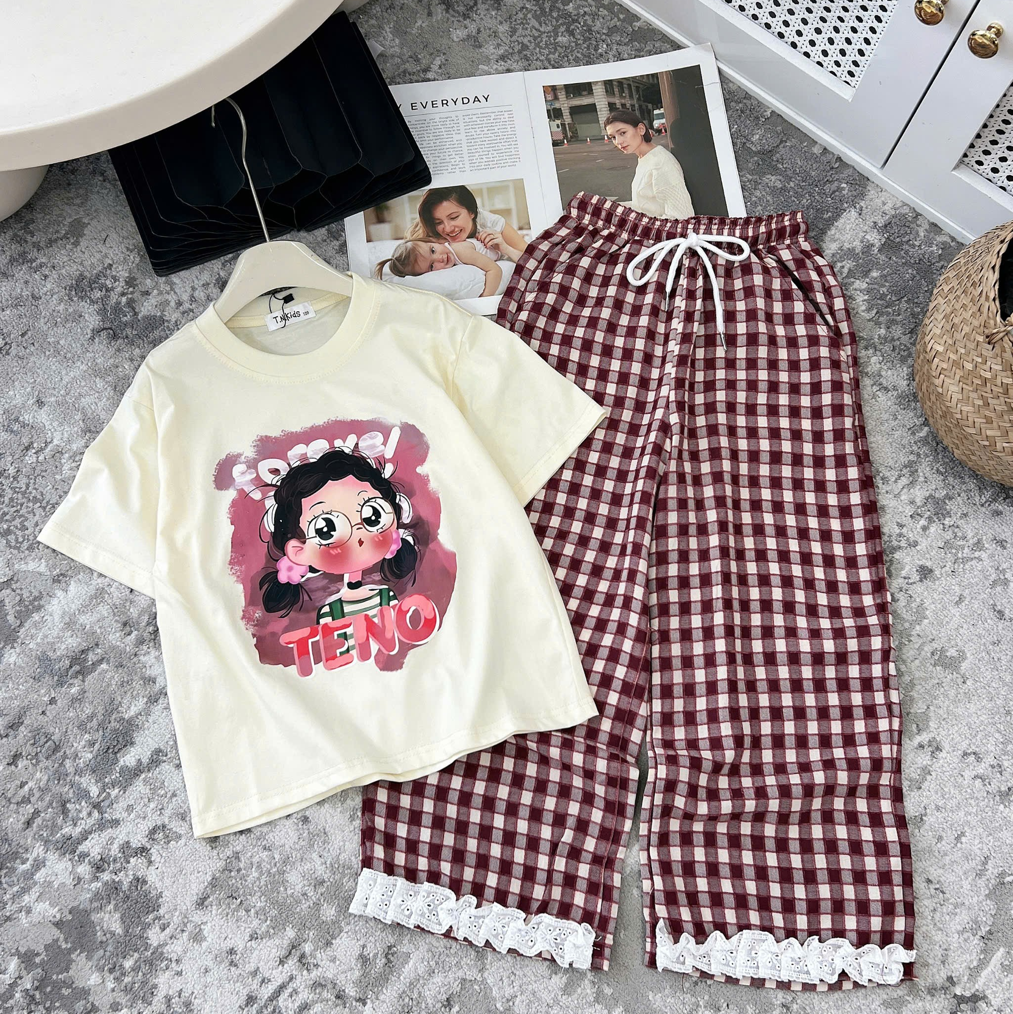 [J5] Bộ đũi Forever Teno bé gái