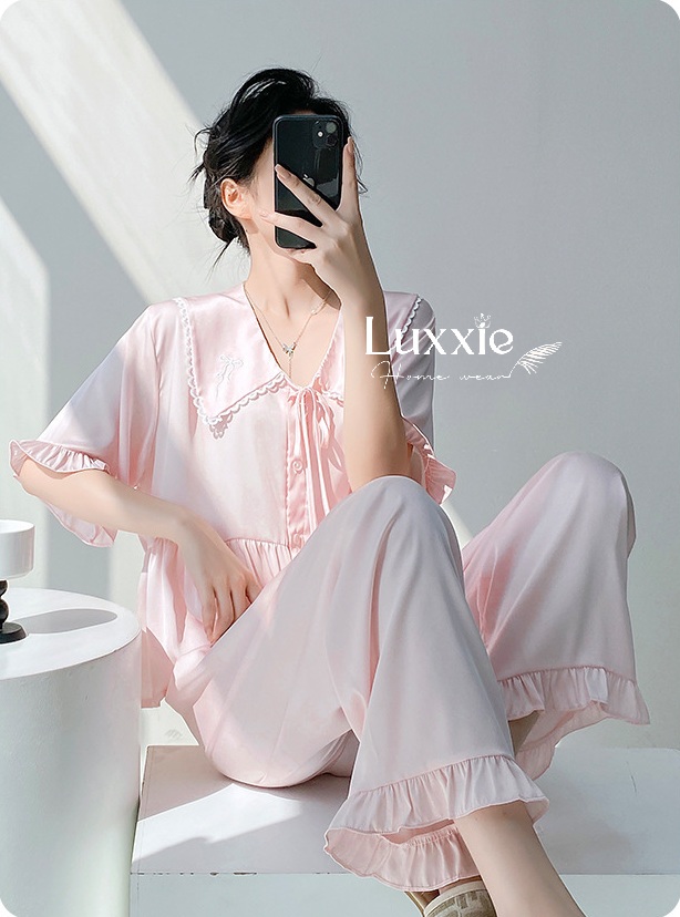 N89B Pijama lụa dáng babydoll cộc tay_thumbnail_7