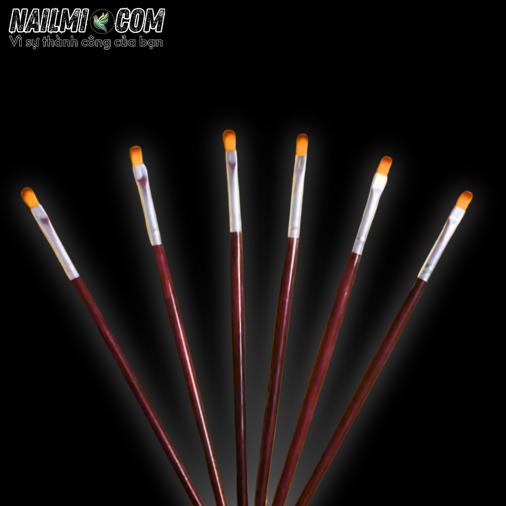 Cọ đắp gel - bản tròn - cán gỗ_thumbnail_2