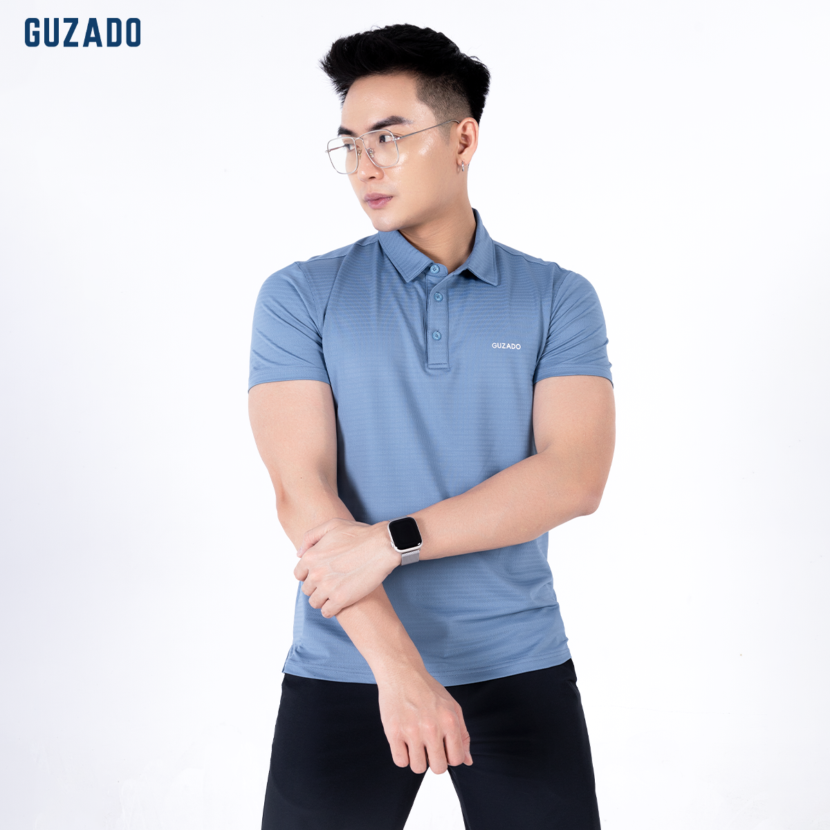 Áo Polo thể thao nam CoolMax-S1 Logo thương hiệu Guzado GPL01_thumbnail_25