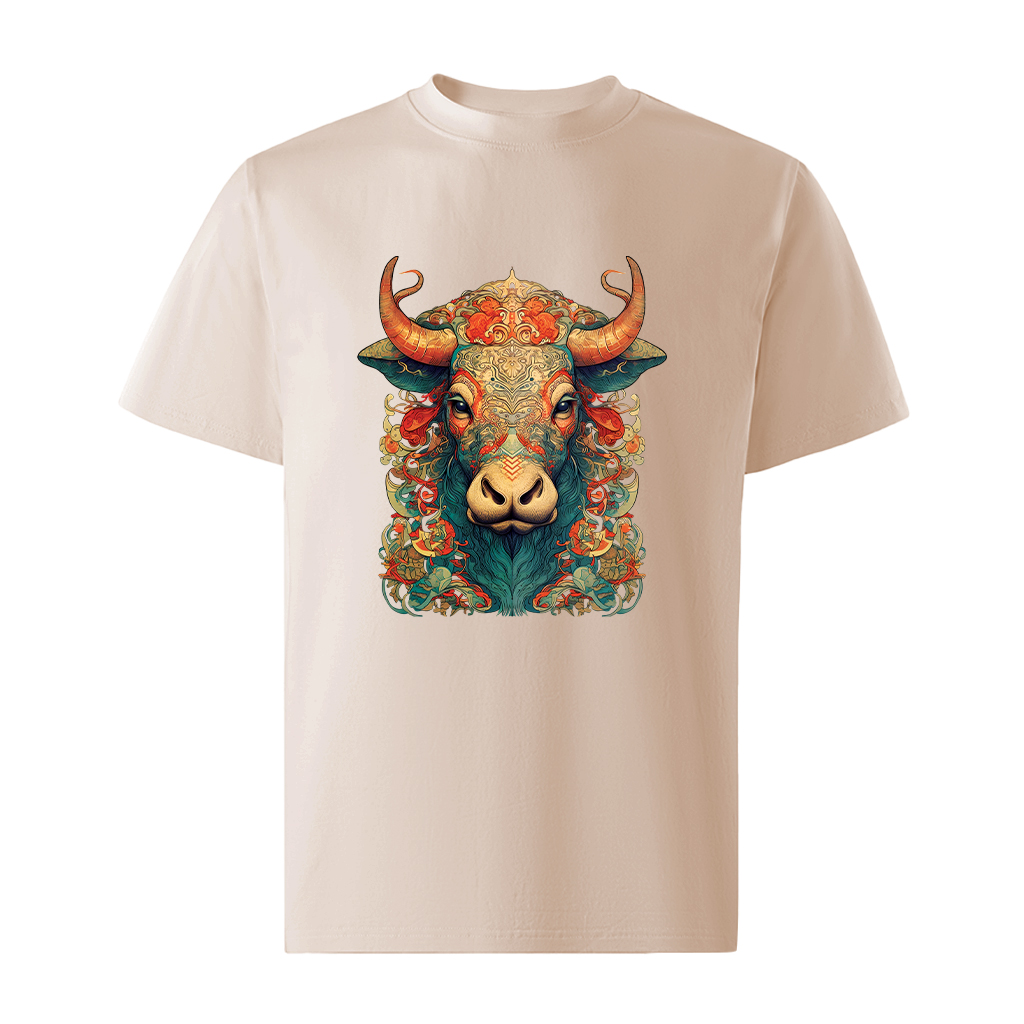 Áo thun nam form rộng 12 con giáp tuổi Sửu ATD478 Miucho Iconic cotton cổ tròn in graphic_thumbnail_19