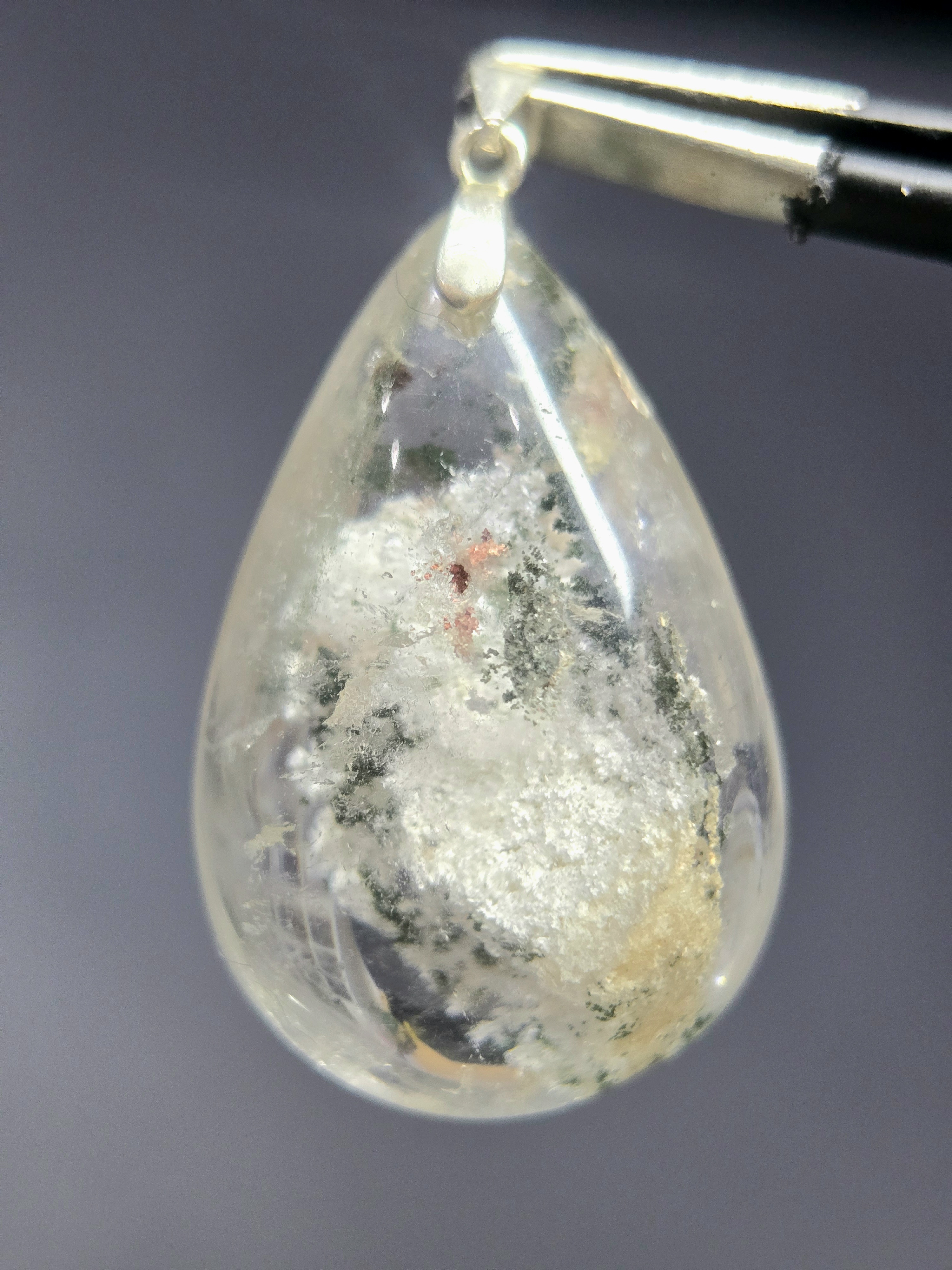 Mặt Vòng Cổ Thạch Anh Ưu Linh Khấu Bạc S925 (CHỈ CÓ MẶT, KHÔNG ĐI CÙNG VÒNG)