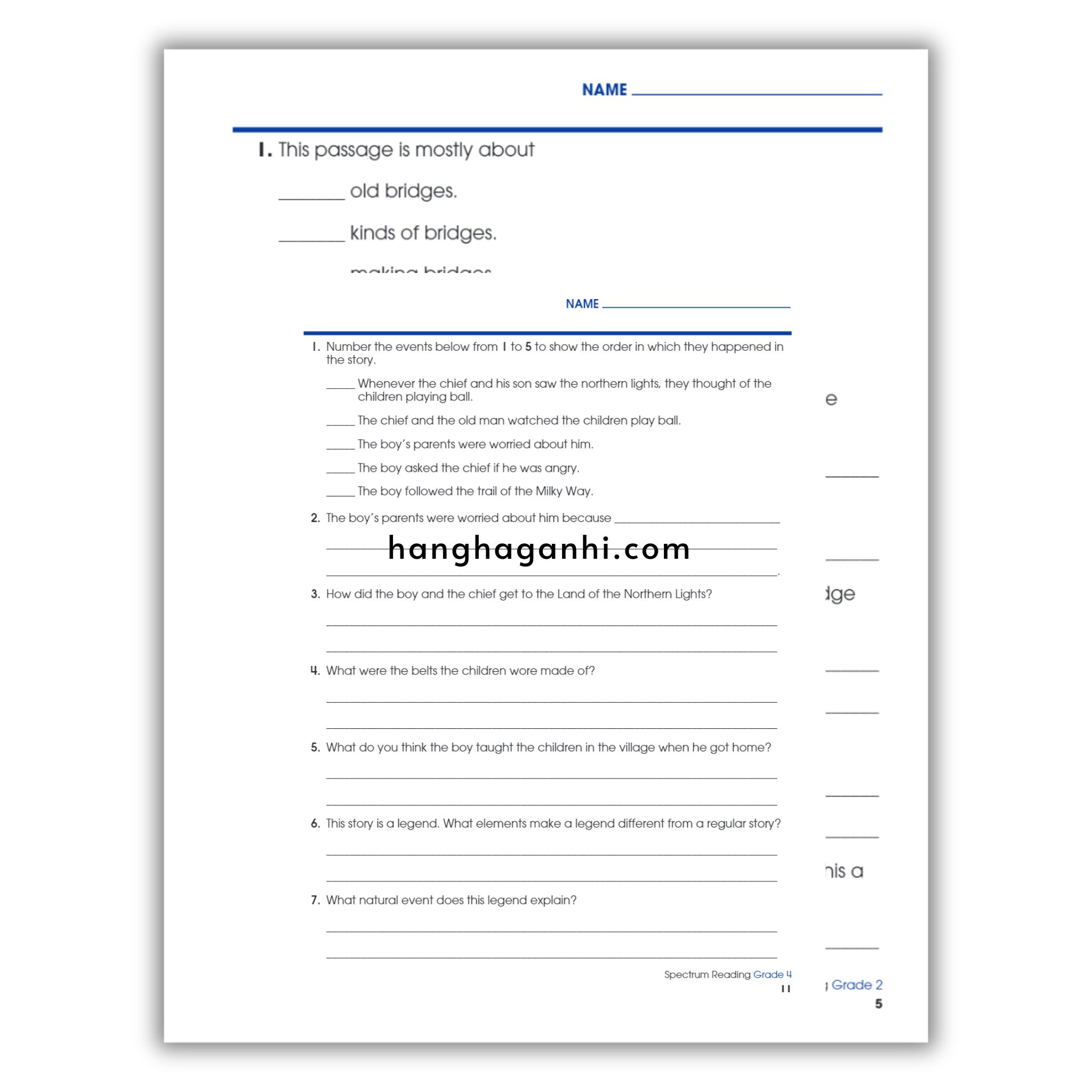 Sách Spectrum Reading Workbook Grade 4_thumbnail_15