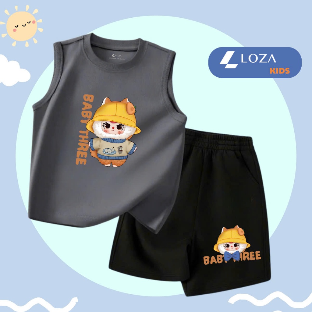 Bộ ba lỗ trẻ em in hình Baby Three - Loza Kids BL237_thumbnail_6