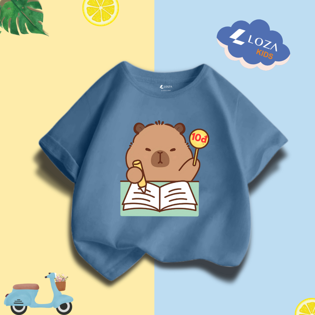 Áo thun bé trai in hình Capybara nhiều mẫu - Loza Kids CA006_thumbnail_5