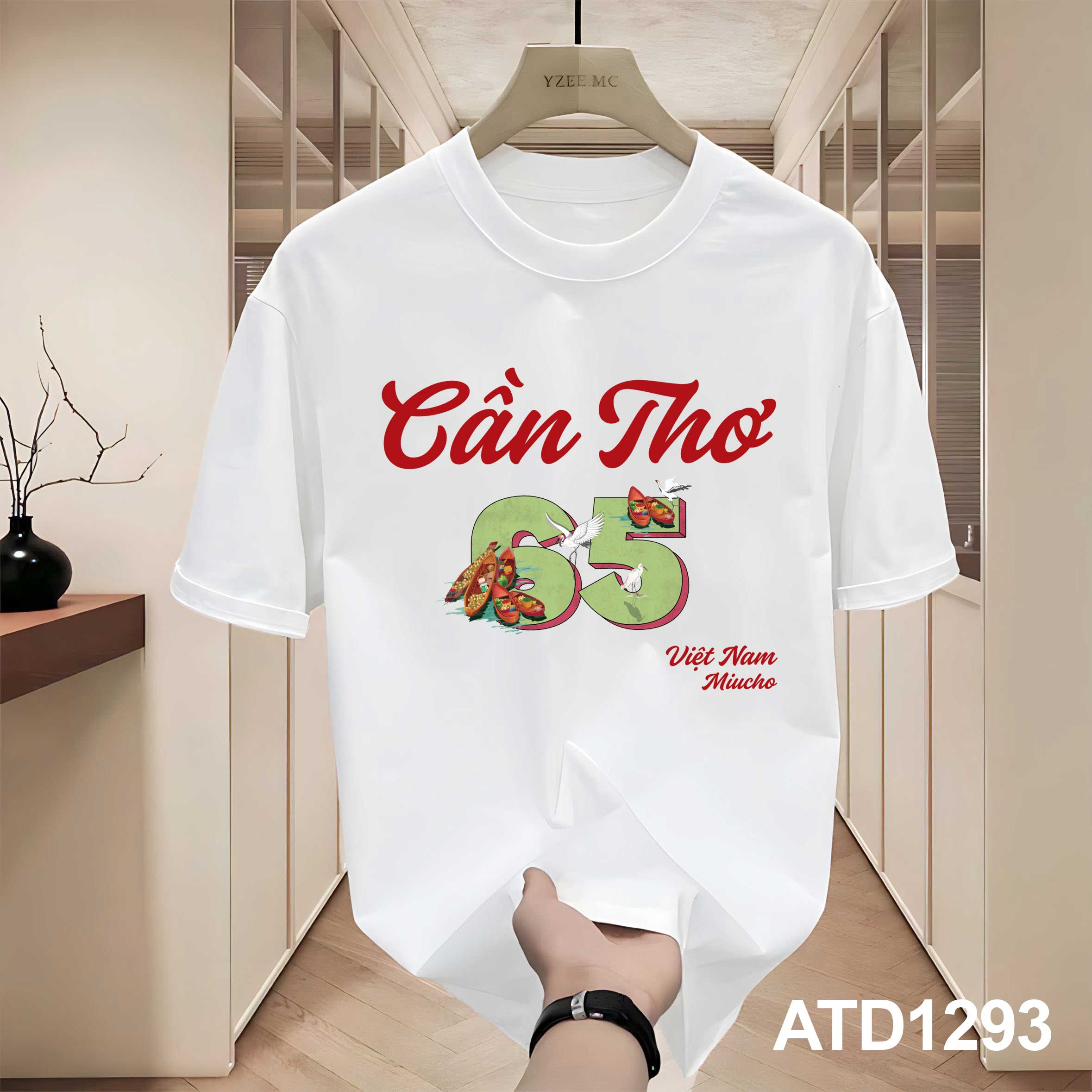 Áo thun nam du lịch Cần Thơ ATD1293 Miucho Iconic vải cotton thoáng mát in mix_thumbnail_10