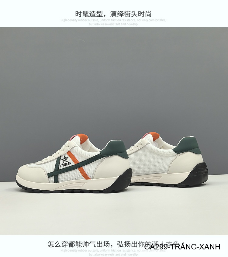 GA299 - Giày thể thao nam đế dày tăng chiều cao, thoáng khí, da bò lớp đầu, phong cách thời trang Hàn Quốc_thumbnail_5
