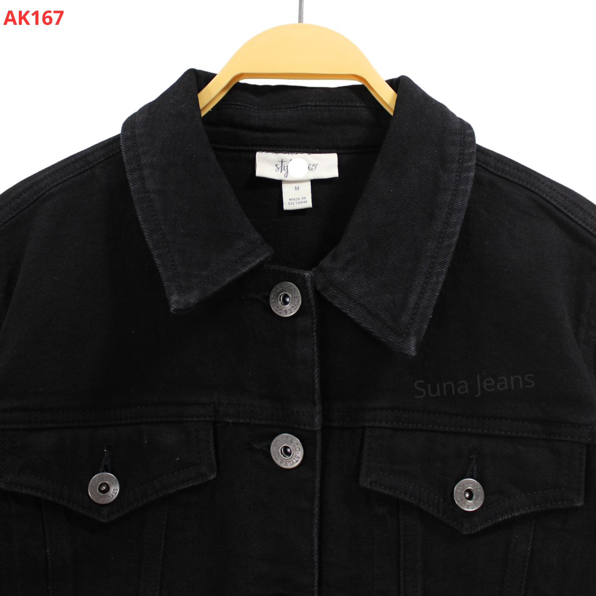 AK167 ÁO KHOÁC JEANS ĐEN_thumbnail_4