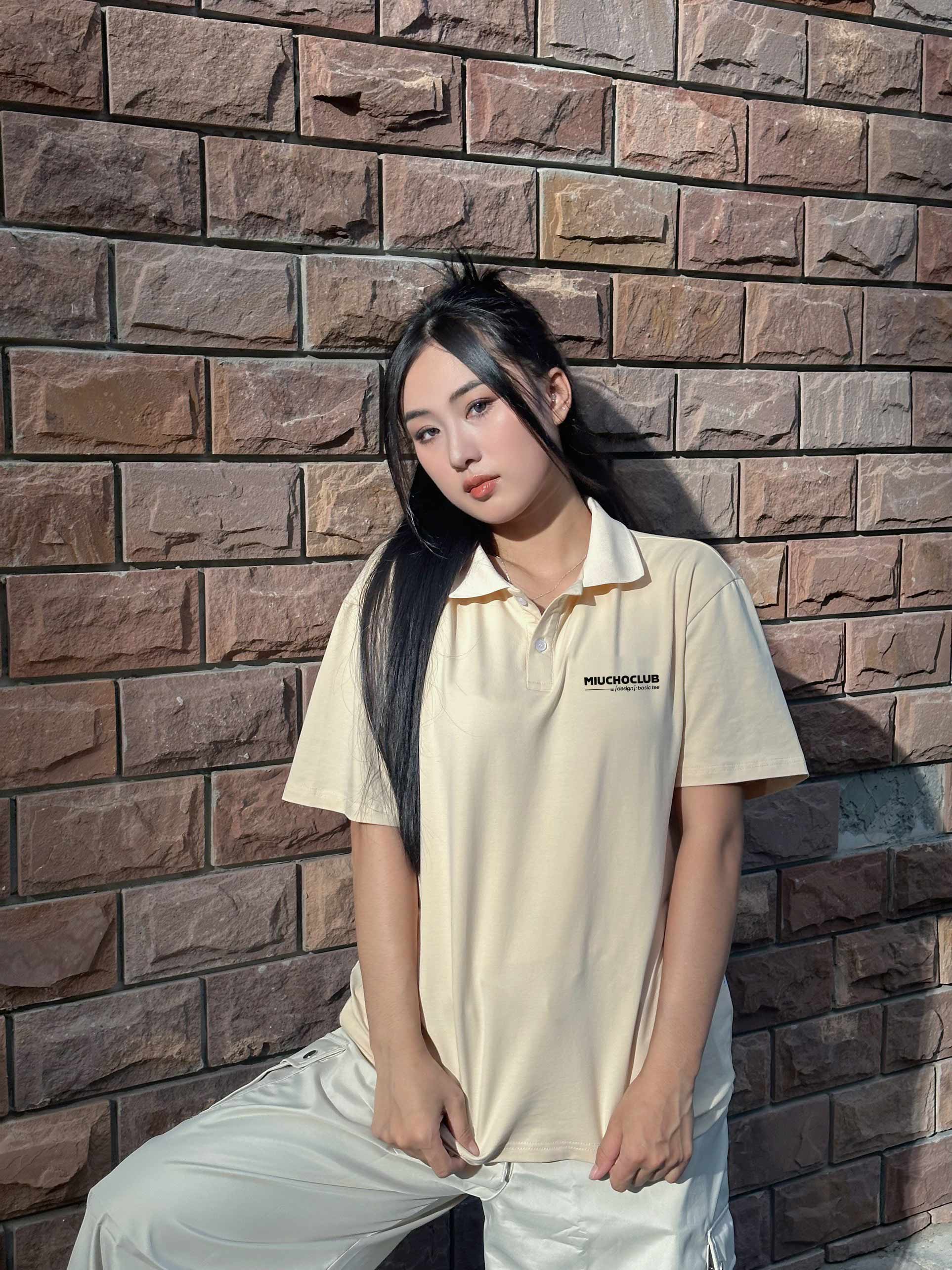 Áo polo nữ form rộng chất vải cotton co giãn thoáng mát PLD1701 Miucho in basic_thumbnail_7