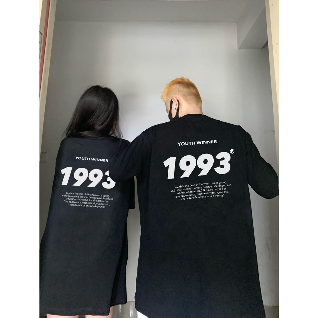 Áo thun unisex form rộng in năm sinh 200x AT285 chất vải cotton dành cho nam nữ Miucho AT285_thumbnail_5