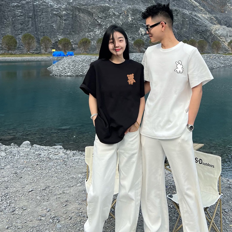Áo thun couple form rộng cặp đôi unisex local brand ATD948 Miucho tay ngắn cổ tròn in artwork_thumbnail_7
