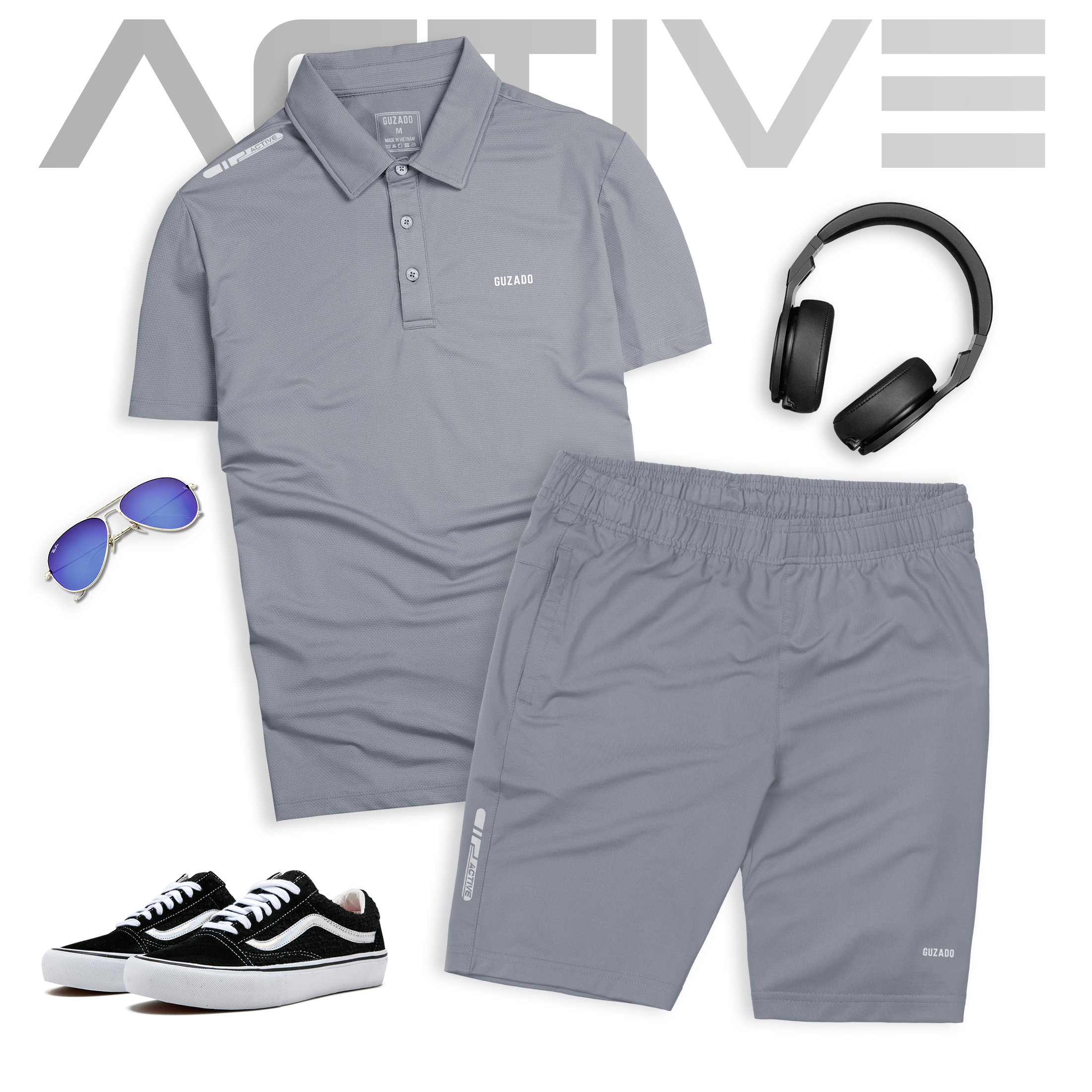 Bộ Polo Nam Thể Thao Guzado Mềm Mại, Basic, Đa Dạng Phong Cách BPL02_thumbnail_24