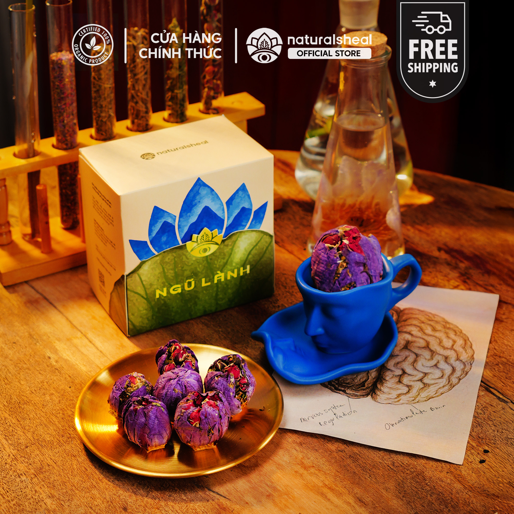 Trà Ngũ Lành - Giảm Căng Thẳng & Điều Hòa Thần Kinh & Ngủ Sâu Tự Nhiên | Natural’s Heal_thumbnail_9