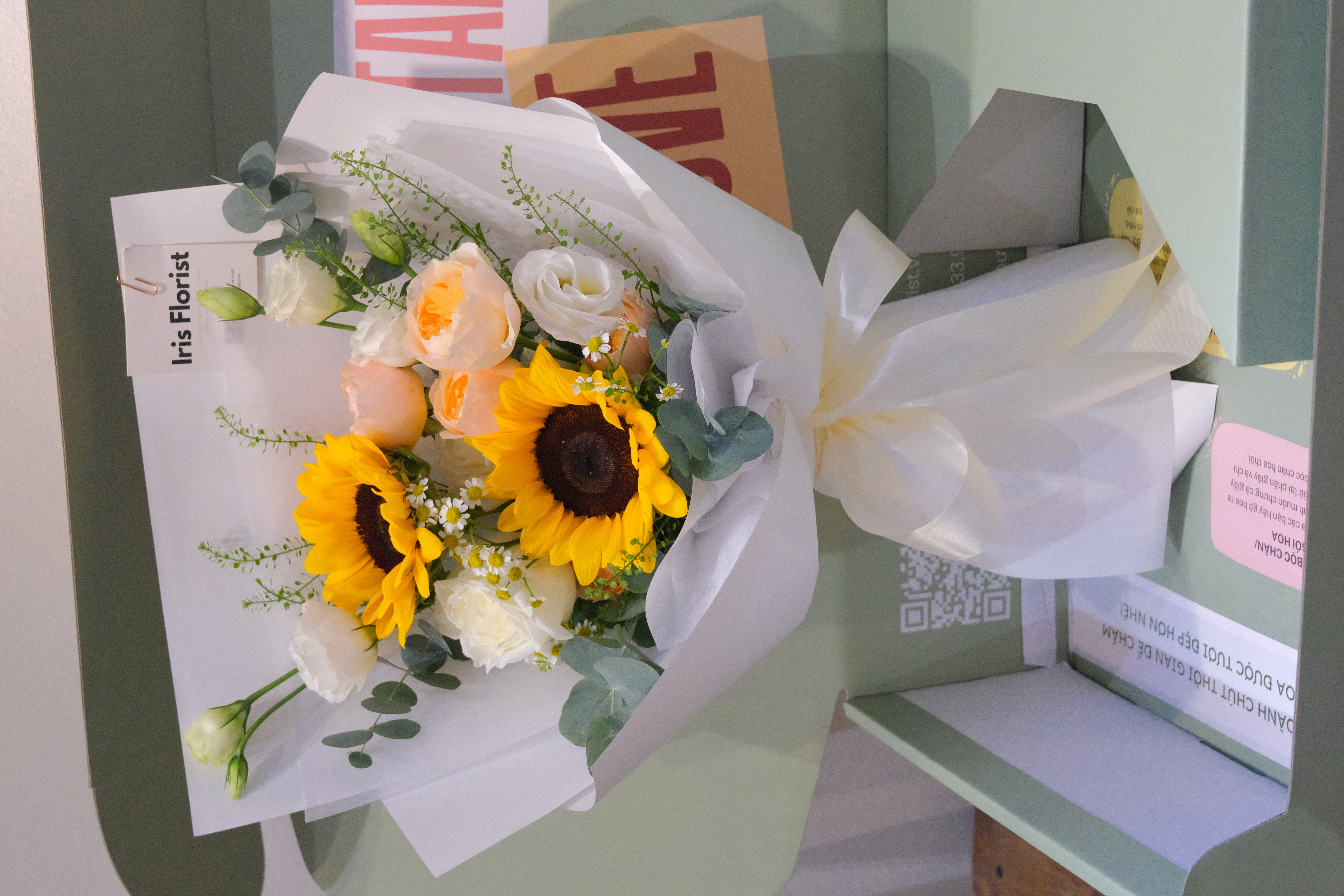 Bó Hướng dương mix tone cam - Size S