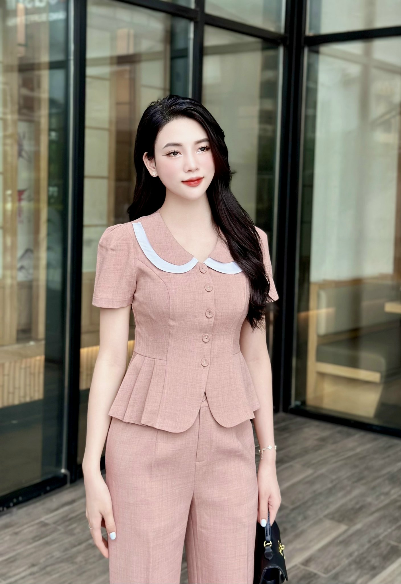 Set Bộ Viền Trắng Thanh Lịch, Hiện Đại_thumbnail_2