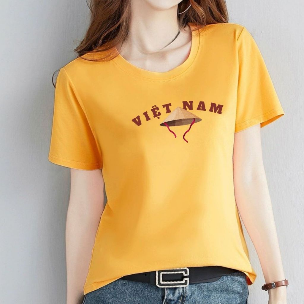 [Form vừa] Áo phông nữ Cờ Đỏ Sao Vàng Việt nam chất liệu thun cotton - Áo thun nữ 'Độc lập tự do' - LOZA G0400_thumbnail_13