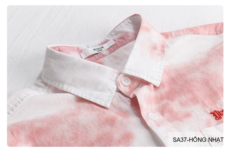 SA37 - Áo sơ mi nam tay ngắn cổ lật in hoa tie-dye phong cách Hàn Quốc mùa hè_thumbnail_7