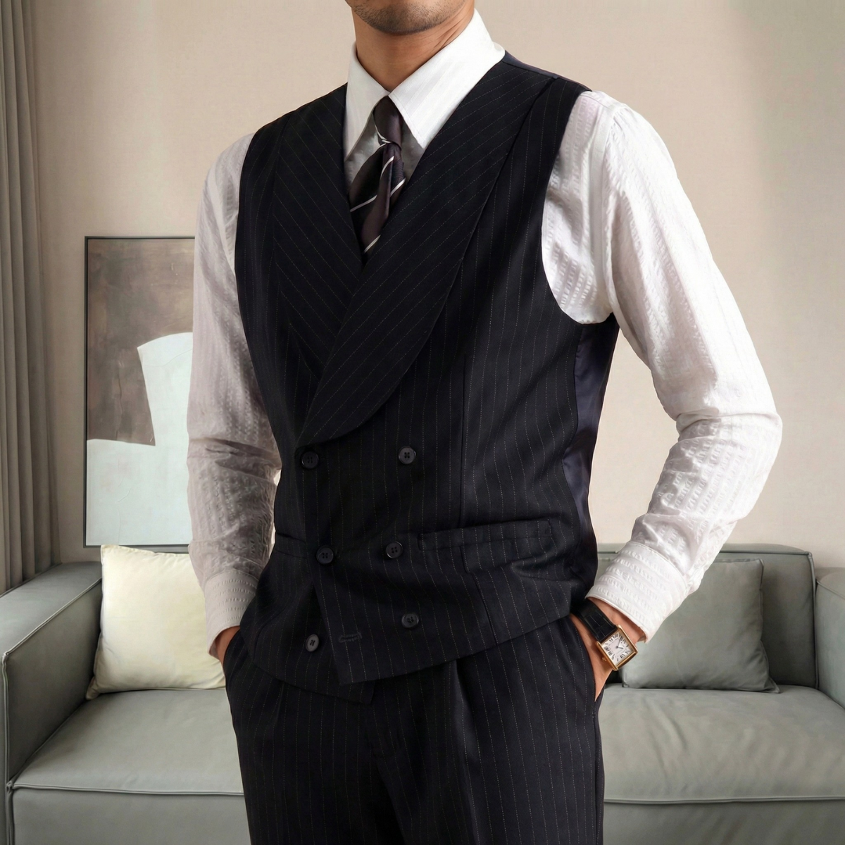 Bộ Suit Sọc Navy Royal Thames_thumbnail_4