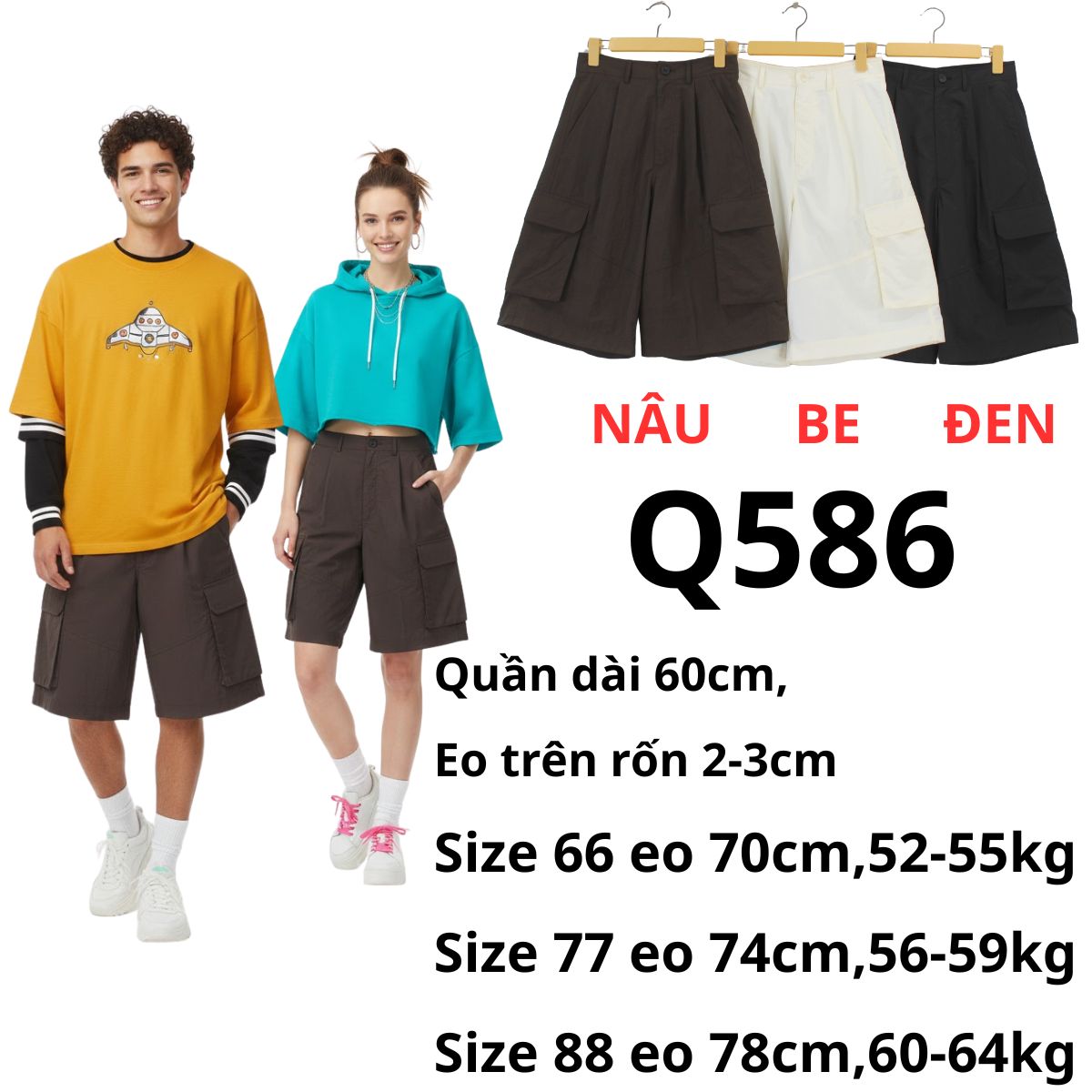 Q586 - Quần gió ngố