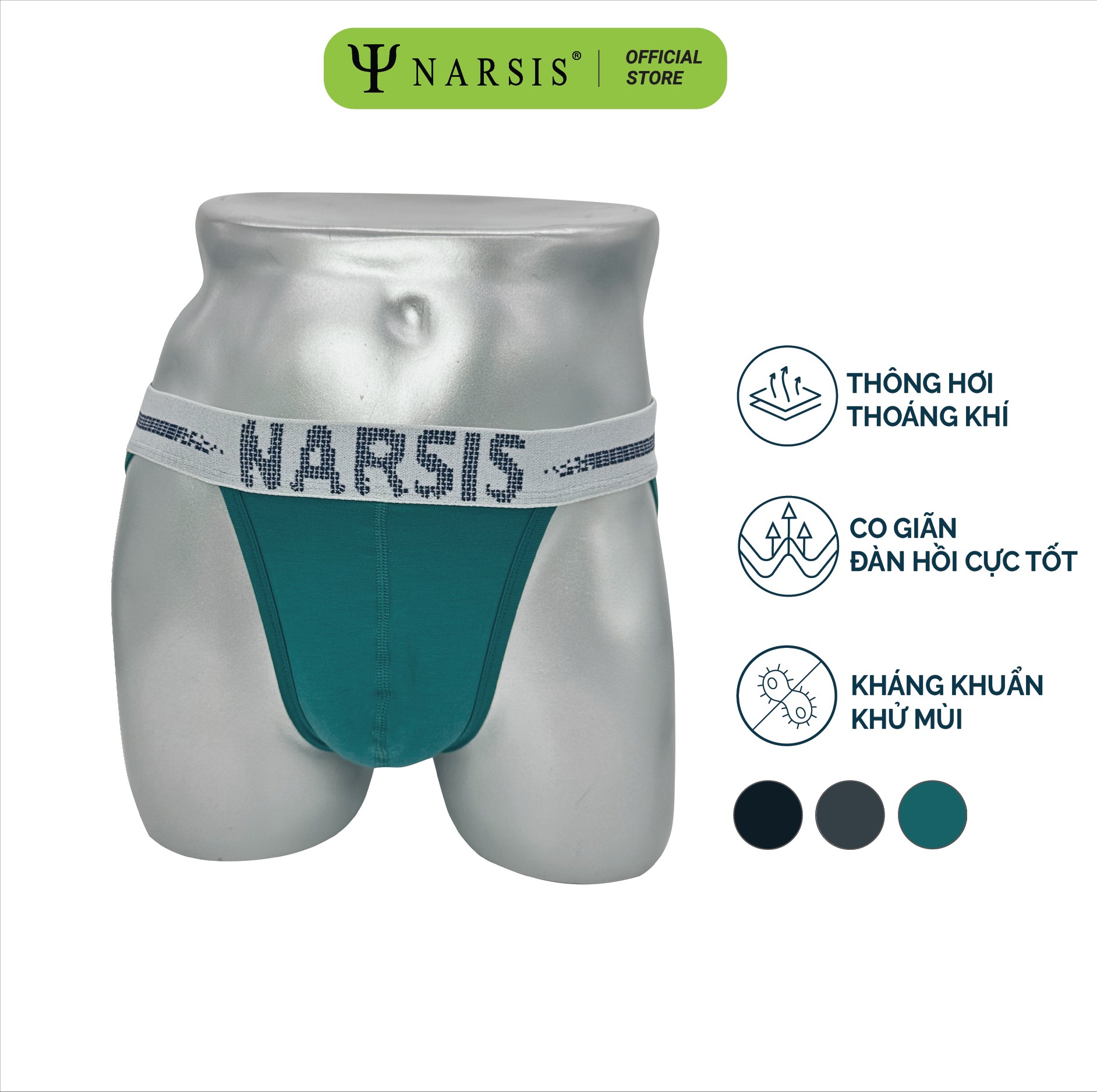 Quần lót nam Narsis C23018 chất liệu cao cấp, dễ chịu, thoáng khí._thumbnail_1