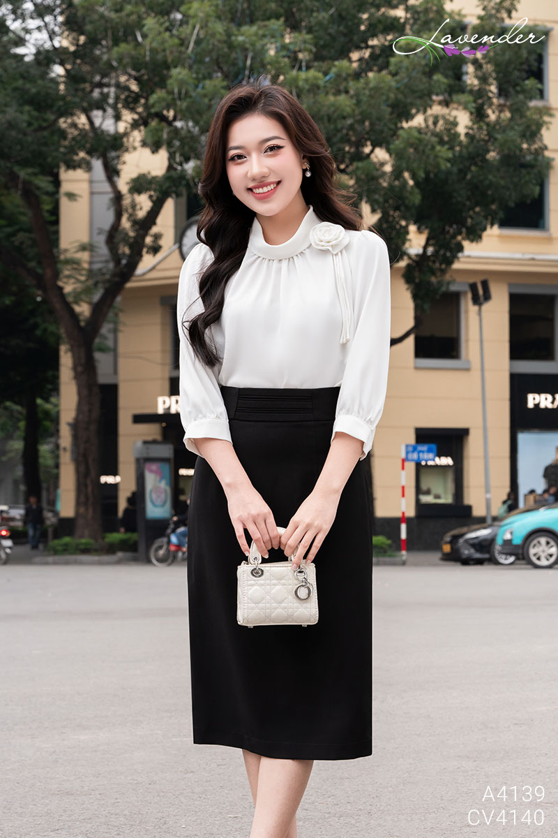 Set Áo sơ mi tay lỡ phối hoa vai S4139_thumbnail_4