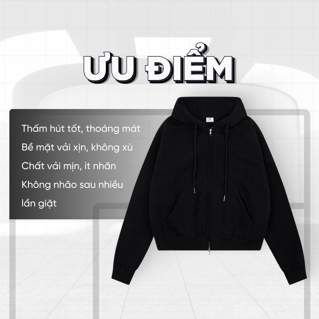 Áo hoodie zip nam form boxy 1880 Miucho Club chất vải nỉ bông dày dặn mịn in typography_thumbnail_8