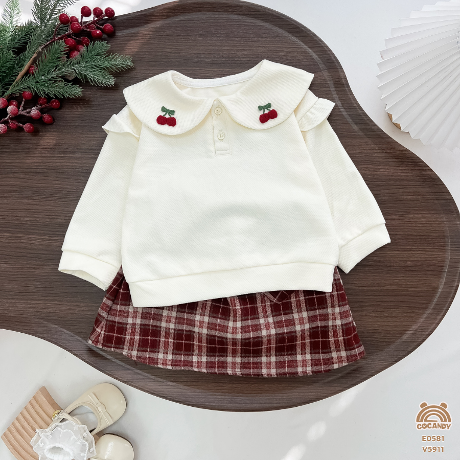 Áo dài BE cổ sen cánh tiên