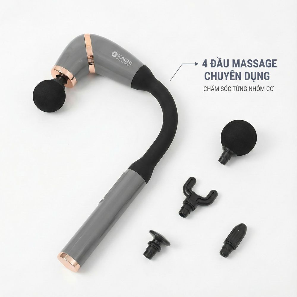 Gậy Massage Kachi MK405 – Súng Massage Cầm Tay Có Tay Nối Dài, Thư Giãn Sâu Từng Nhóm Cơ_thumbnail_5
