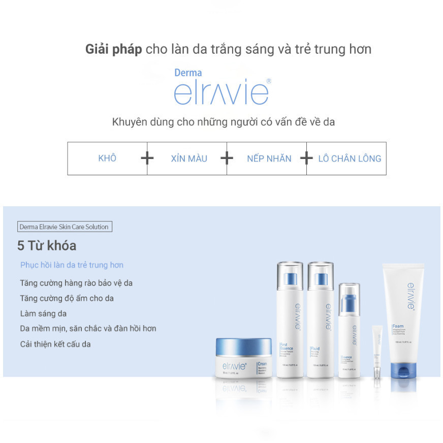 Lotion Elravie Fluid Cân Bằng Độ Ẩm, Dưỡng Da Trắng Mịn 150ml_thumbnail_4