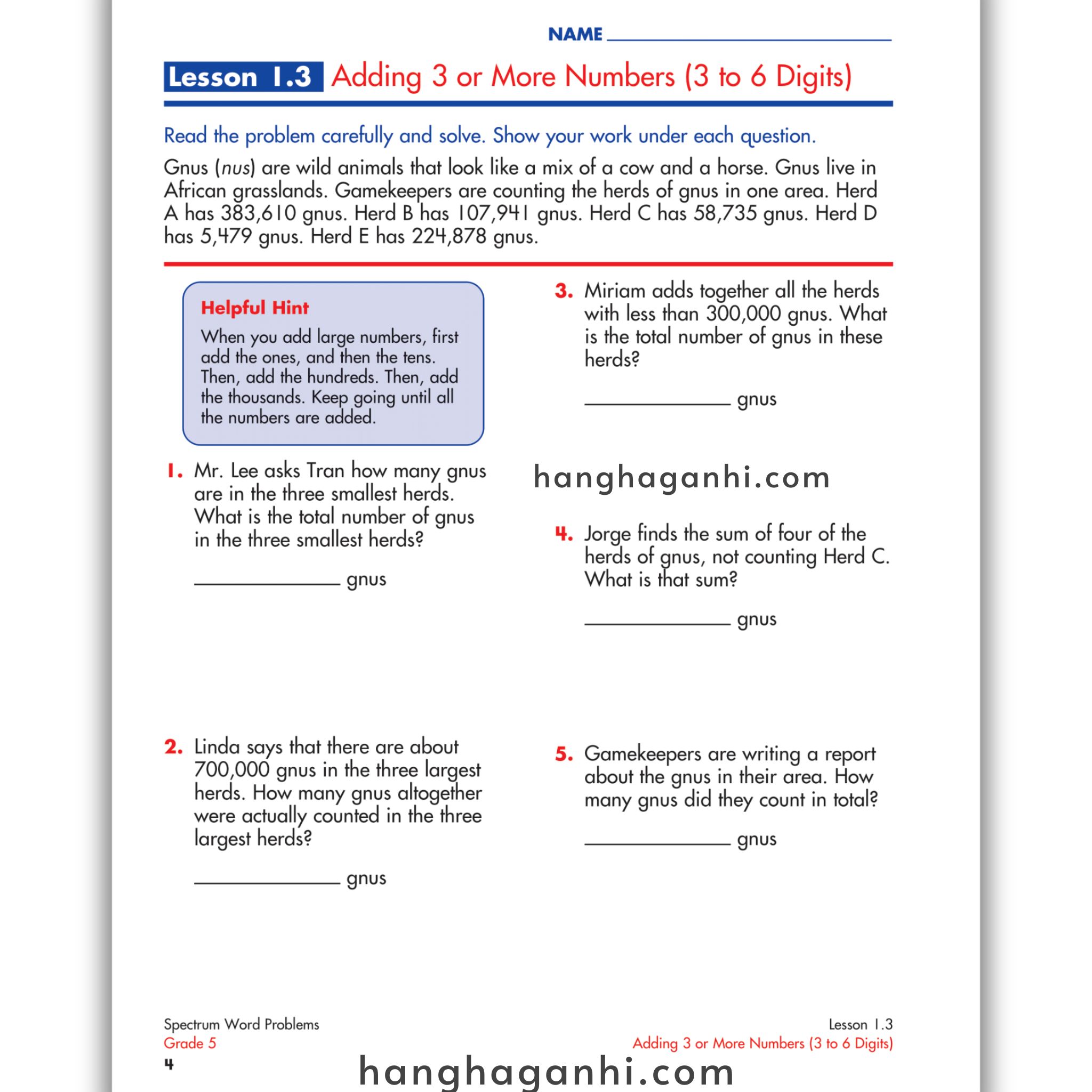 Sách Spectrum Word Problems Workbook Grade 5_thumbnail_12
