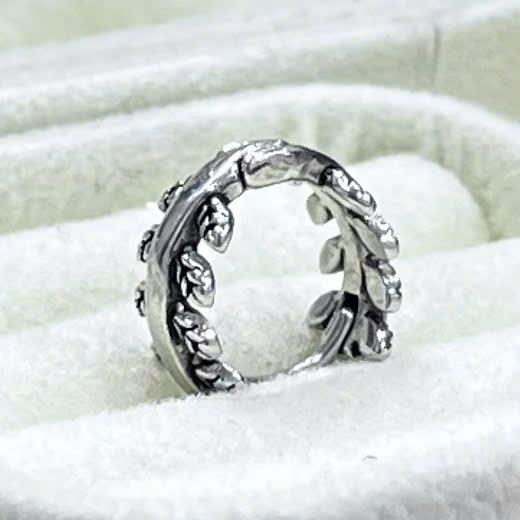 khuyên vòng kiểu nam vòm lá size 10