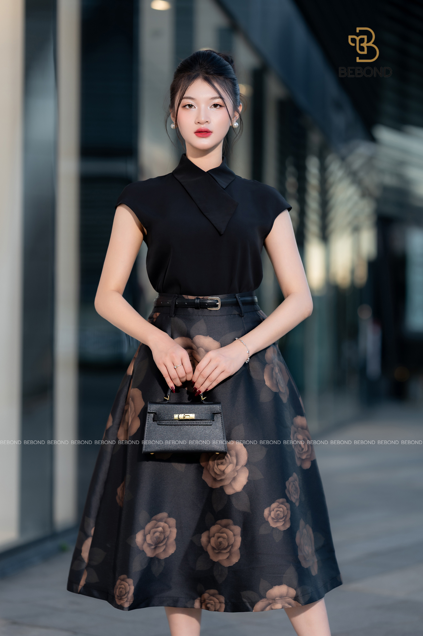 Set chân đầm hoa hồng LENORA màu ĐEN_thumbnail_4