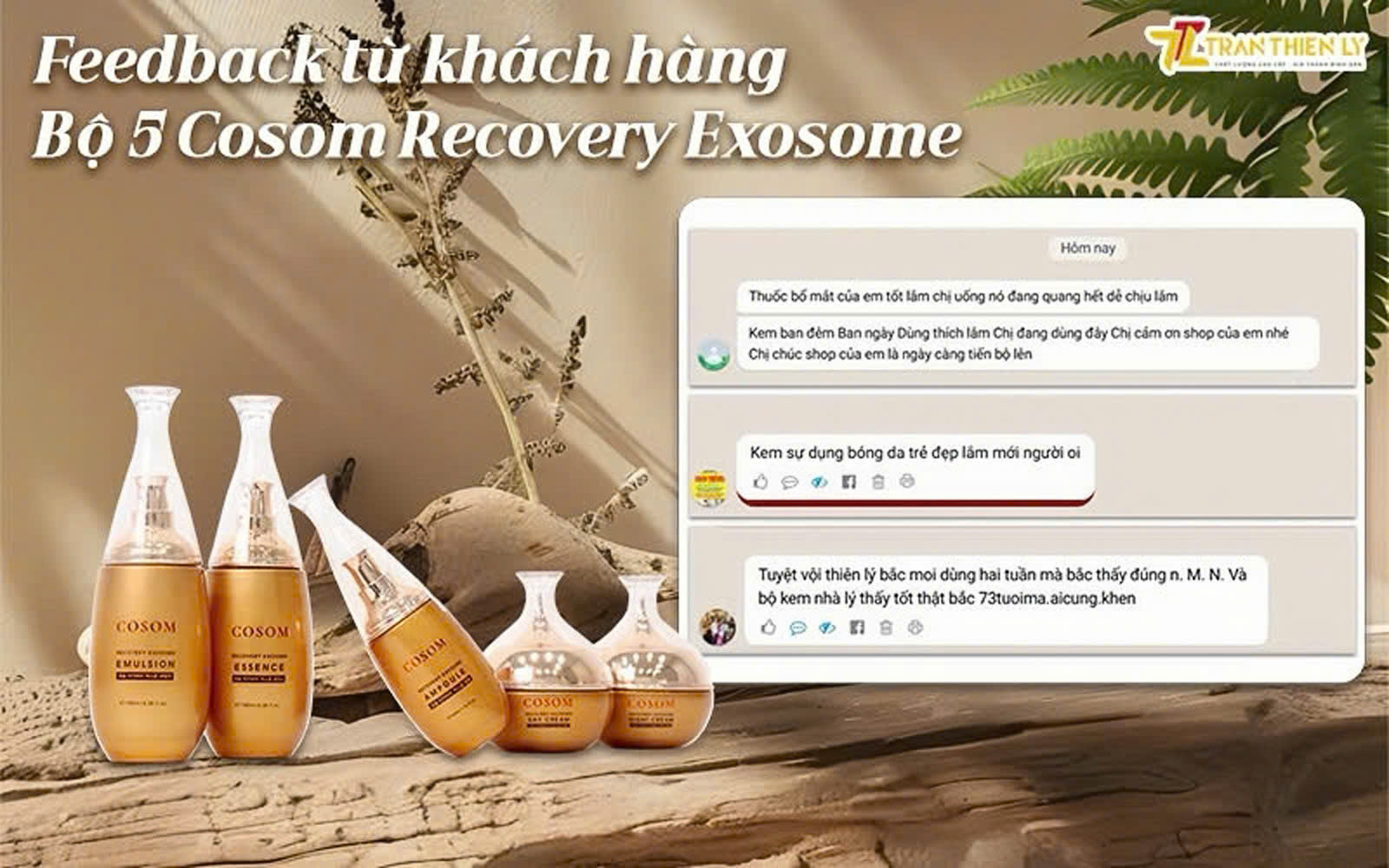 Khách Nói Gì Sau Khi Dùng Cosom Exosome Trẻ Hóa Da?