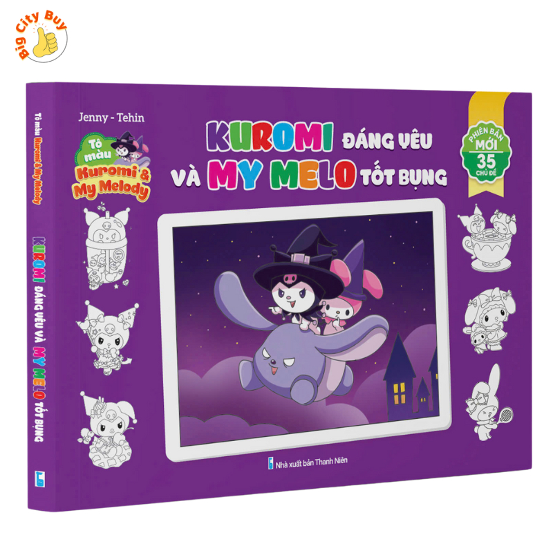 Bộ Tô Màu CapyBara, Kuromi, Labubu 35 Chủ Đề Cực Thú Vị Và Đáng Yêu Cho Bé_thumbnail_4