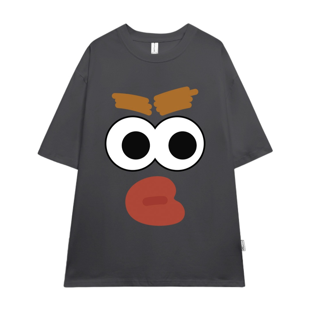 Áo thun couple cặp đôi hình thú mỏ vịt form rộng unisexATD1059 Miucho tay lỡ cổ tròn in artwork_thumbnail_17
