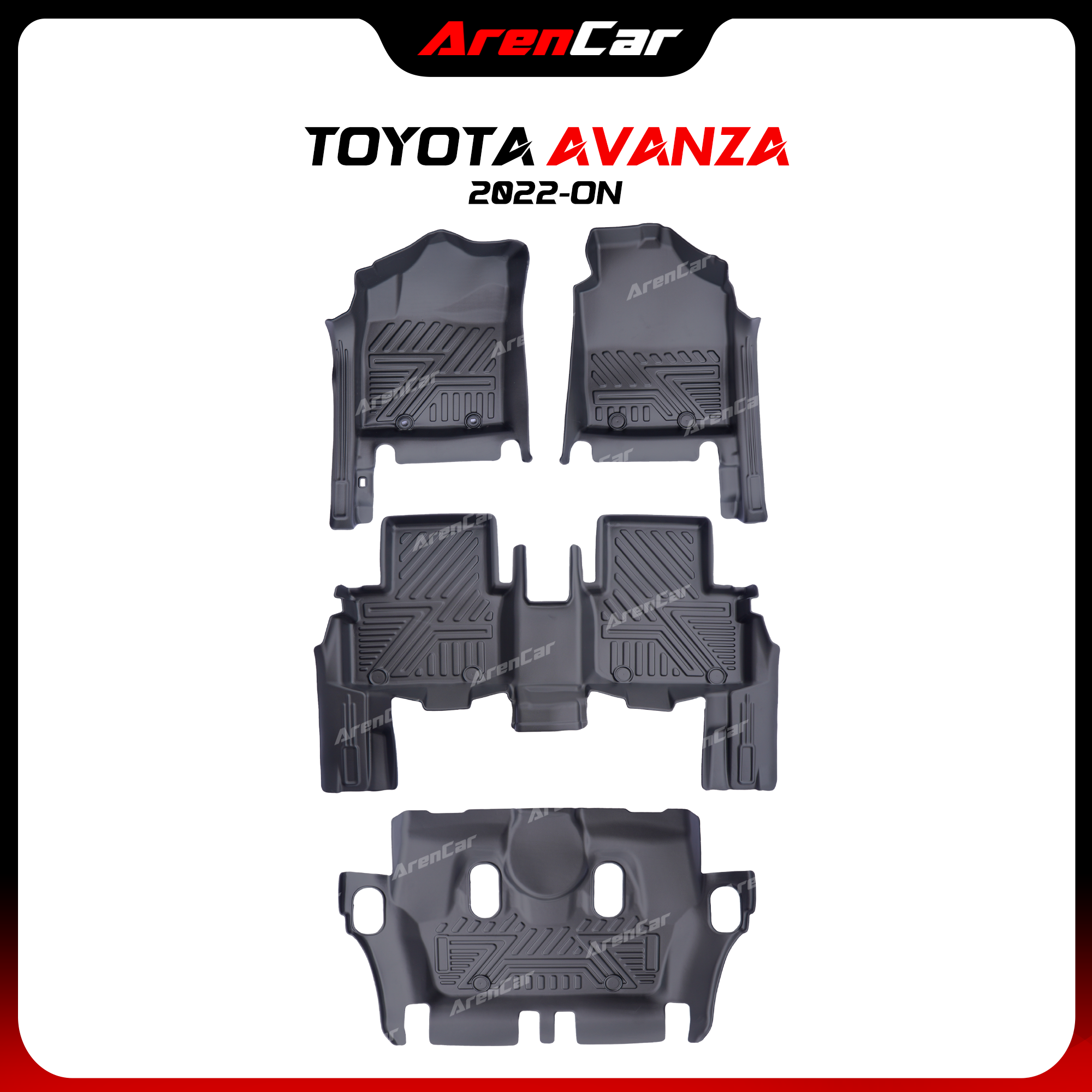 Thảm Lót Sàn Ô Tô TPE Nhựa Đúc Toyota Avanza