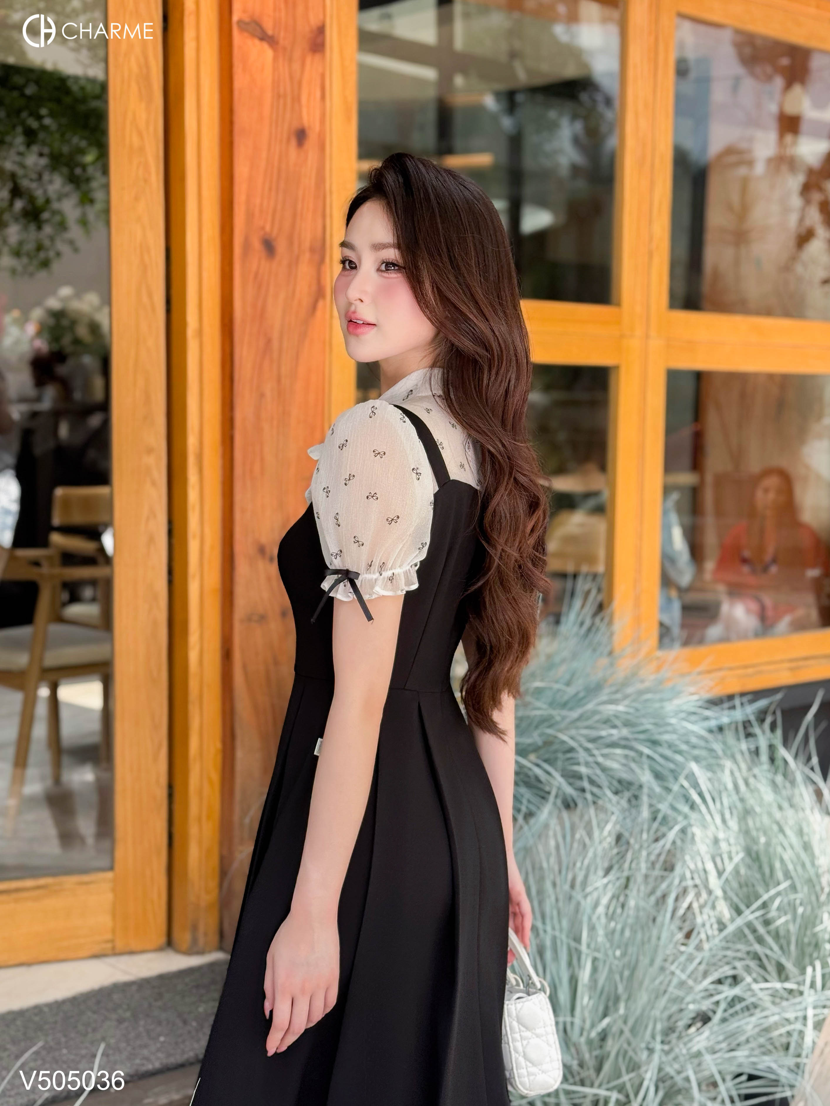 Váy xếp ly dáng dài phối tơ_thumbnail_5