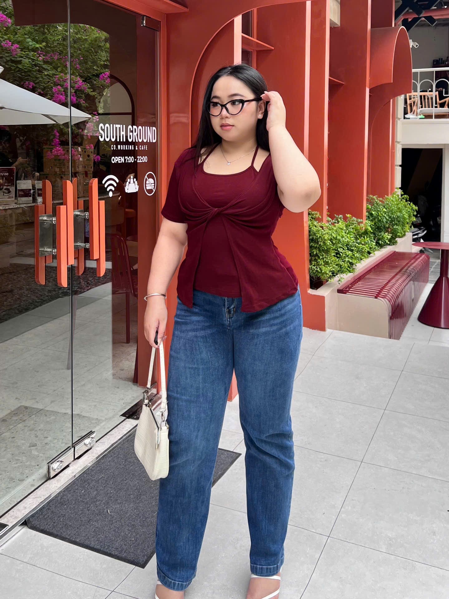 BIGSIZE- Quần jean suông co giãn basic V-QJ01 dành cho nàng béo_thumbnail_11