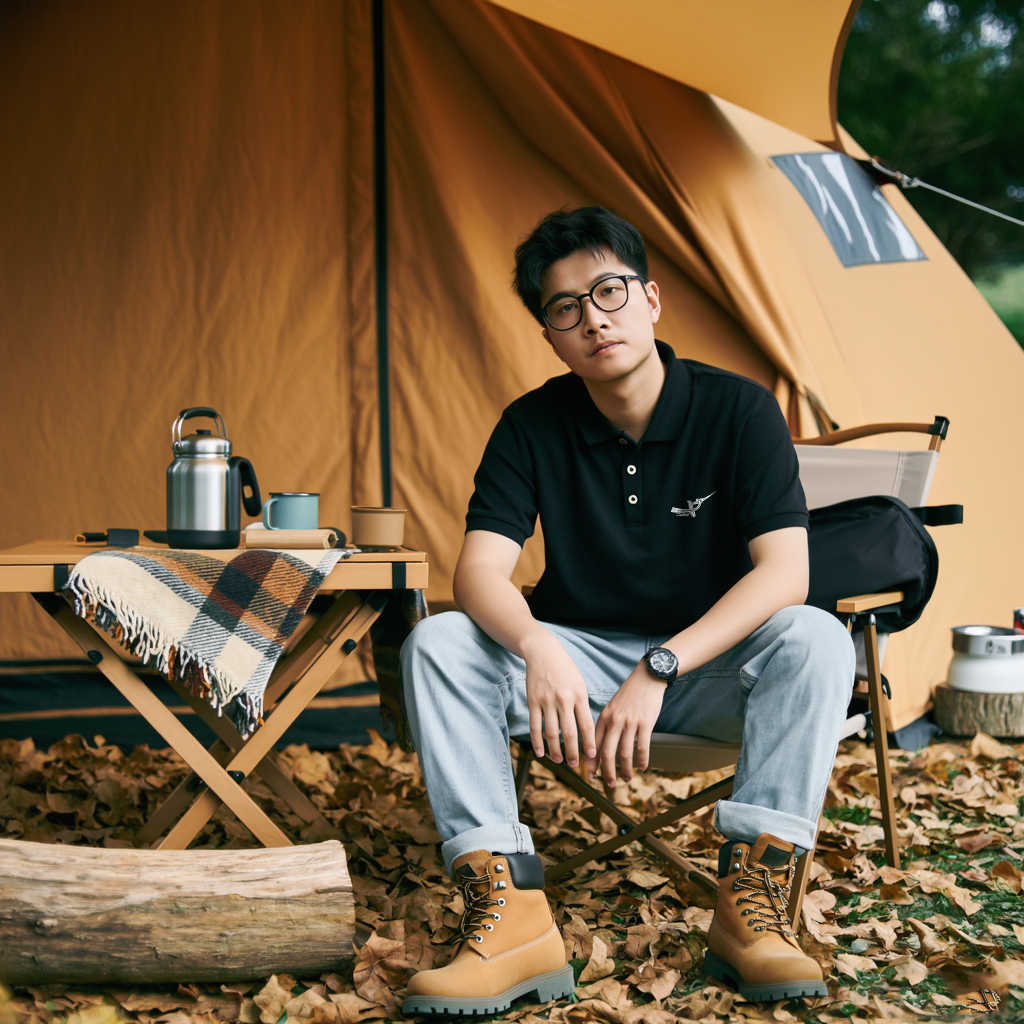 Áo polo cá sâu nam phong cách vintage PLCSD2437 Miucho Iconic vải polyester bền nhẹ chống nhăn_thumbnail_5