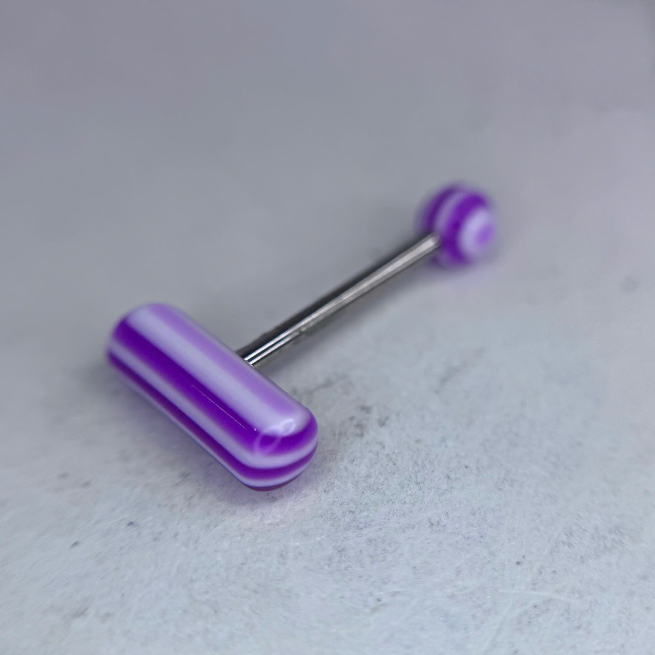 lưỡi tím sọc trắng