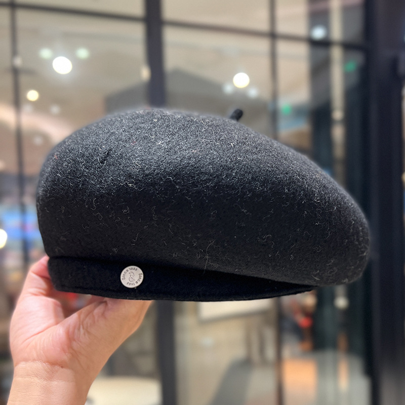 Mũ beret nữ vải dạ cao cấp HZ2502_thumbnail_3