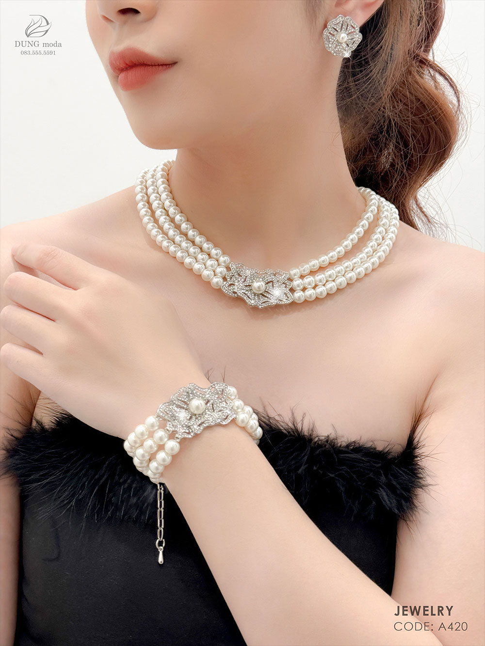 Bộ Trang Sức Ngọc Trai A420_thumbnail_0