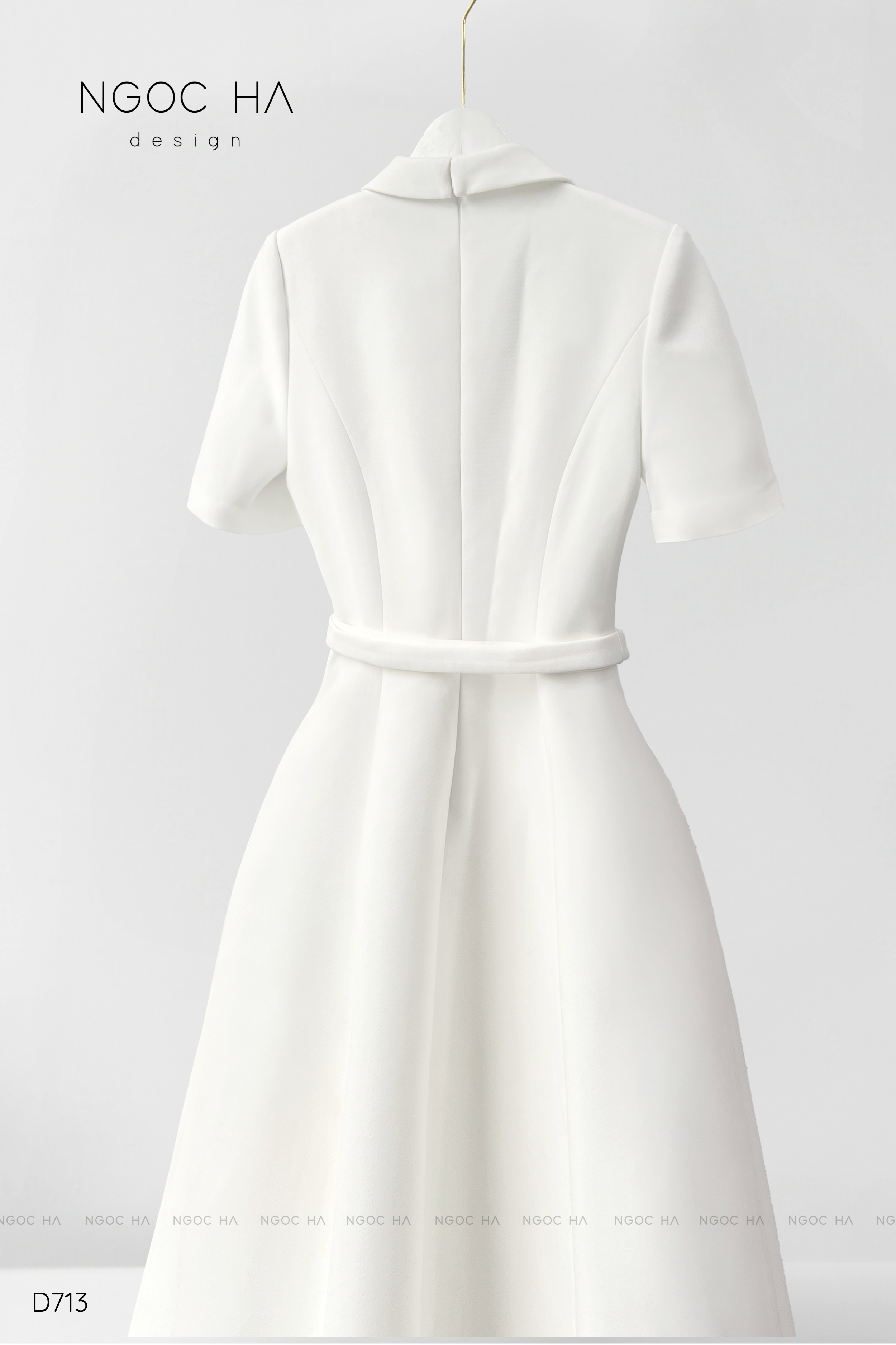 Irene Dress - Đầm Vest Dáng Xòe Kèm Đai D713_thumbnail_11