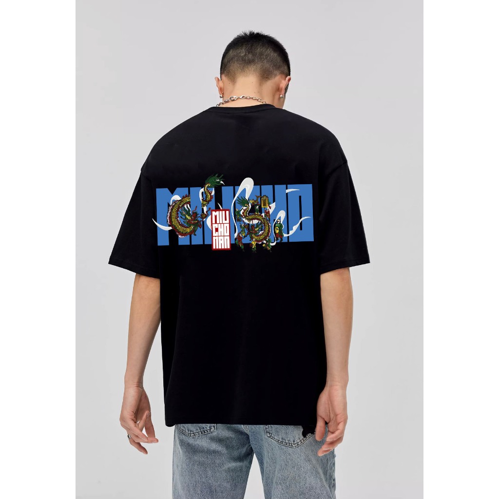 Áo thun nam form rộng 12 con giáp tuổi Thìn ( tuổi rồng) ATD442 Miucho Man cotton cổ tròn ingraphic_thumbnail_5