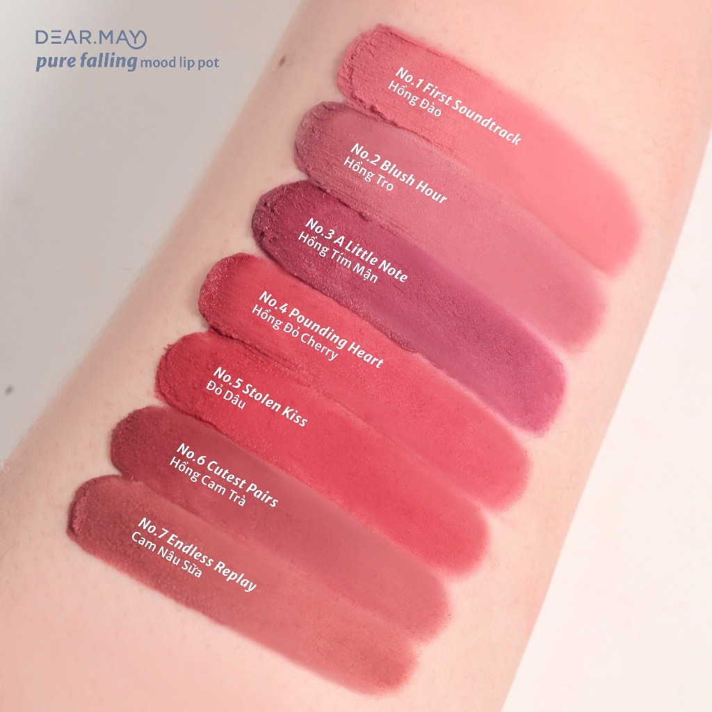 [DEARMAY] Son bùn hũ Dearmay Pure Falling Mood Lip Pot thuần chay 6.5g_thumbnail_2