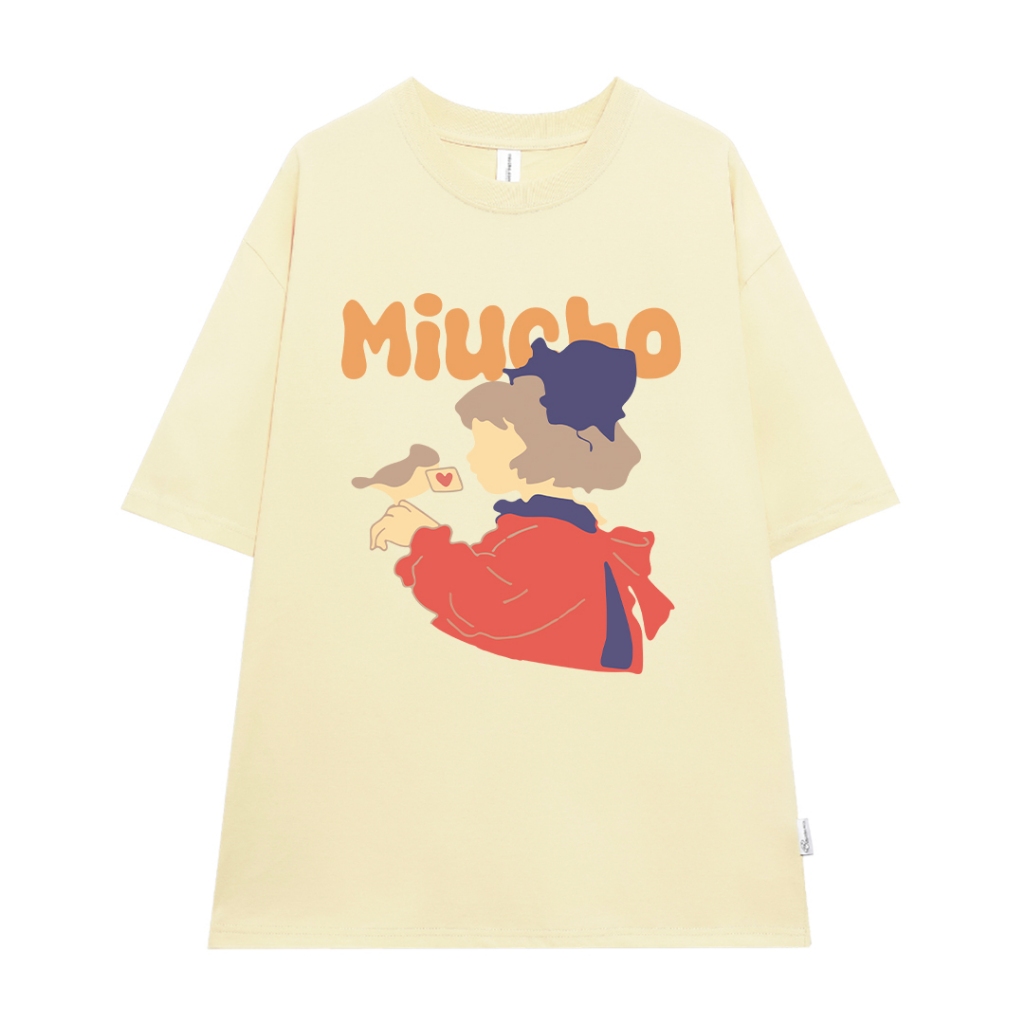 Áo thun couple cute form rộng unisex đủ size ATD1057 Miucho tay lỡ cổ tròn in mix_thumbnail_9