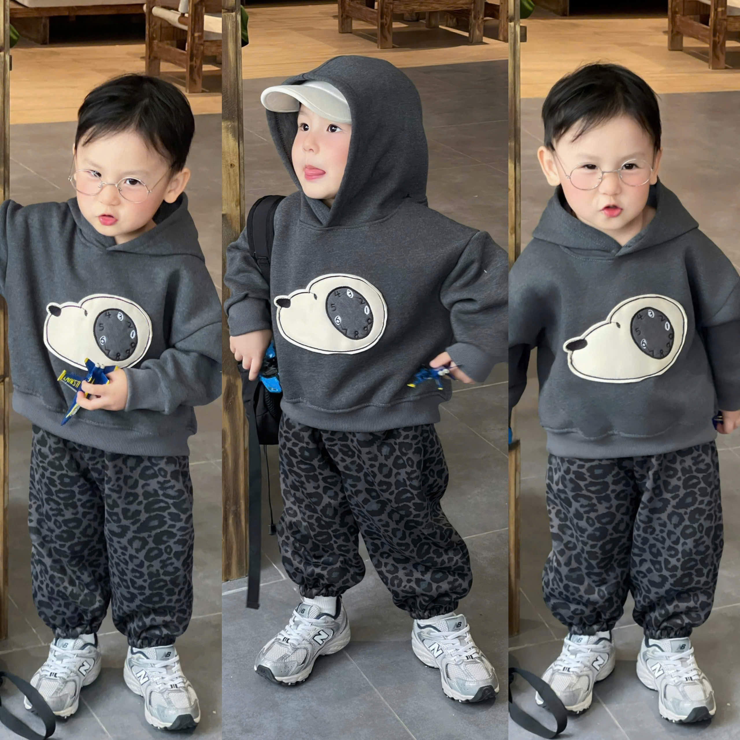 C34 BỘ DÀI TAY ĐẦU CHÓ BEO- A210.439