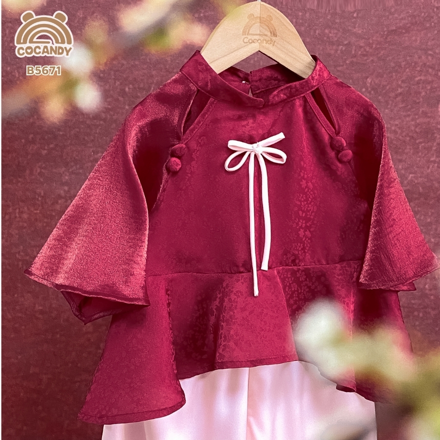 Bộ áo dài ĐỎ Nguyệt Như_thumbnail_2