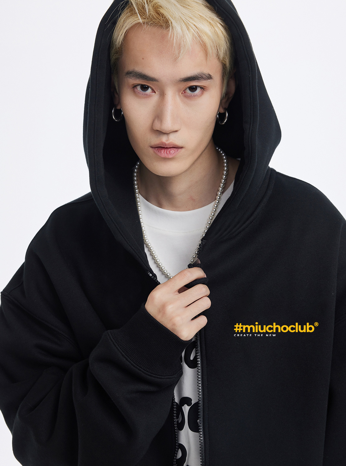 Áo hoodie zip nam local brand form rộng HZD1619 Miucho Club vải nỉ chân cua dày dặn mũ rộng in basic_thumbnail_2