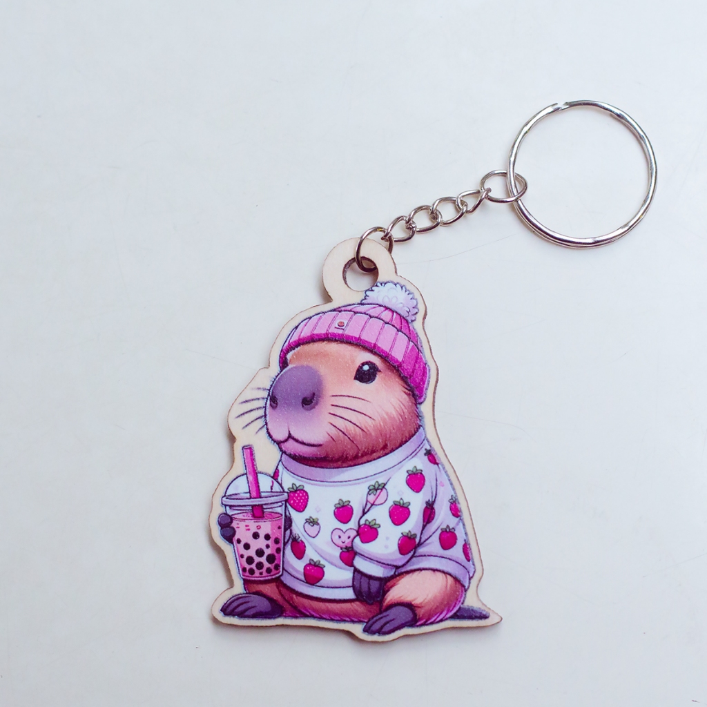 Móc Khóa Xinh Yêu - Móc khóa gỗ hình thú cưng cute_thumbnail_7